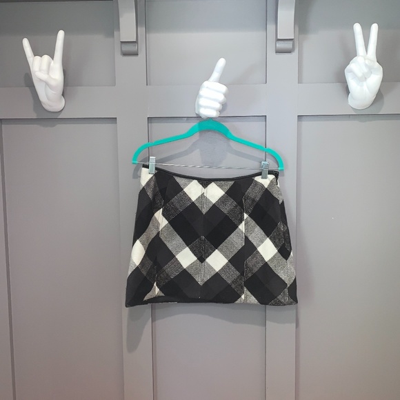 Free People Twiggy Herringbone Plaid Mini Skirt - Picture 5 of 10